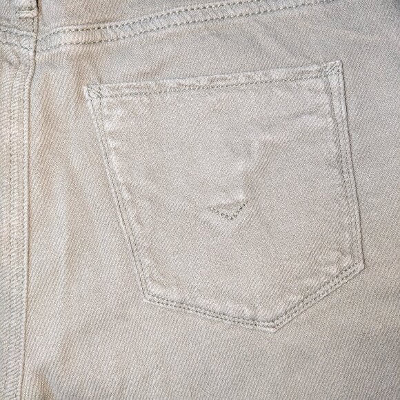 HUDSON Holly High Rise Crop Flare Green Pants - Size 27, 100% Cotton - MSRP $245 - Picture 7 of 8